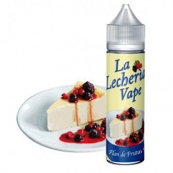 E liquide gourmand flan aux fruits rouges
